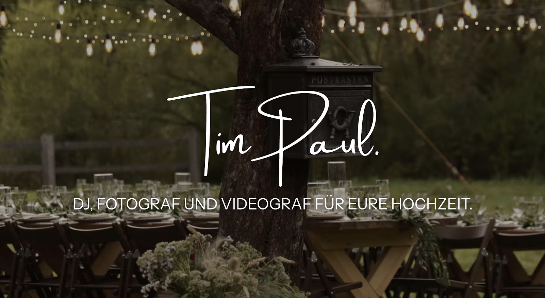 Tim Paul - DJ, Fotograf & Videograf